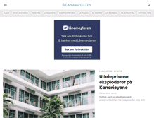 Tablet Screenshot of canariposten.no